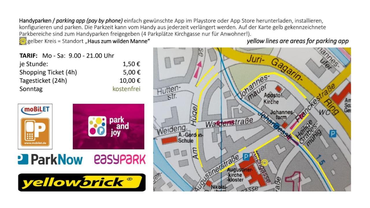 Haus Zum Wilden Manne Villa แอร์ฟวร์ท ภายนอก รูปภาพ